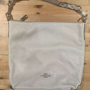 Coach Abby Duffle Cream Leather